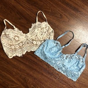 Set of 2 Lace Bralettes